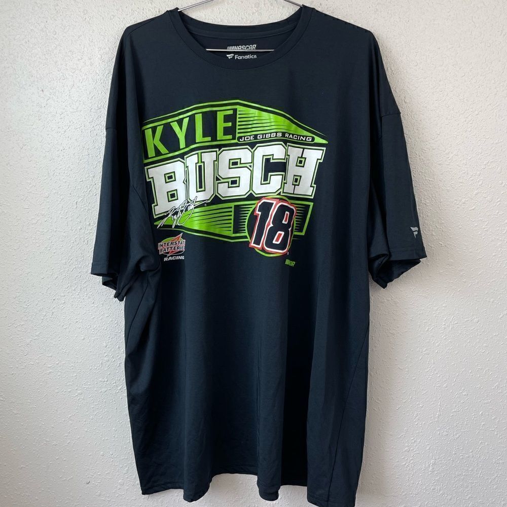 NASCAR Fanatics Kyle Busch #18 Short Sleeve Shirt Size 3XL